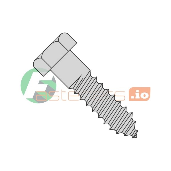 Newport Fasteners Lag Screw, 3/8 in, 7 in, Steel, Hot Dipped Galvanized Hex 50 PK 771014 - main